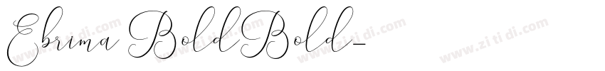 Ebrima BoldBold字体转换